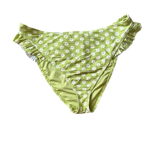 Green Floral Bikini Bottoms Show Me Your Mumu XL NWOT - Picture 3 of 6